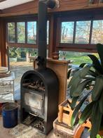 Houtkachel met pijp te koop, Ophalen, Gebruikt, Houtkachel, Vrijstaand