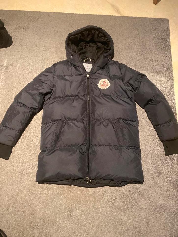 Moncler jas L, Kleding | Heren, Jassen | Winter, Zo goed als nieuw, Maat 52/54 (L), Zwart, Ophalen of Verzenden