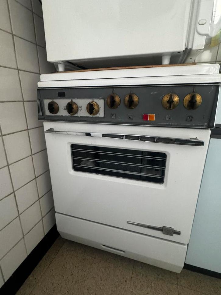 Vintage ACEC 70-80s functioneel fornuis met oven, Elektronische apparatuur, Fornuizen, Gebruikt, Tussenbouw, Elektrisch, 4 kookzones