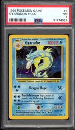 Gyarados Holo PSA 7 - 6/102 - Base Set 1999, Hobby en Vrije tijd, Verzenden, Zo goed als nieuw, Losse kaart, Foil