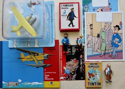 HERGÉ - KUIFJE - SET VAN 9 AFGELEIDE VOORWERPEN, Verzamelen, Stripfiguren, Gebruikt, Overige typen, Kuifje, Ophalen of Verzenden