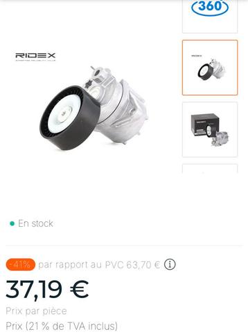 Galet tendeur de courroie d'accessoire beschikbaar voor biedingen