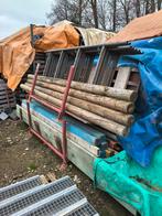 Ronde gefreesde palen, Grenen, Overige typen, Zo goed als nieuw, Ophalen