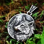Wolf hanger, Handtassen en Accessoires, Overige materialen, Verzenden, Nieuw, Zilver