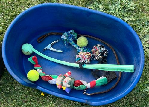 2 hondenmanden , werpstok met ballen en speeltjes, Dieren en Toebehoren, Hondenmanden, Ophalen