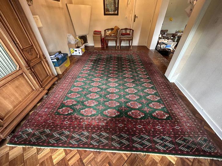 Large hand-knotted Boukhara (1980) 3.52.5 m w/ certificate, Huis en Inrichting, Stoffering | Tapijten en Vloerkleden, Gebruikt