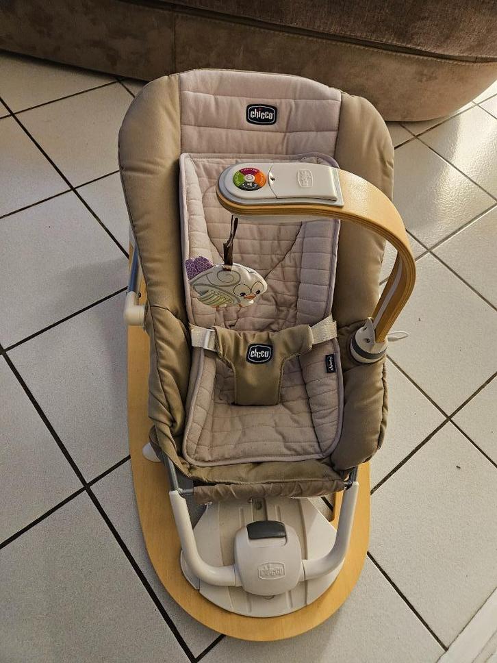 Transat bébé, Kinderen en Baby's, Wipstoeltjes, Zo goed als nieuw, Chicco, Met gordel(s) of riempje(s), Verstelbaar, Ophalen