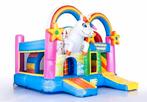 Unicorn springkasteel te huur, Hobby en Vrije tijd, Feestartikelen | Verhuur, Ophalen of Verzenden, Zo goed als nieuw