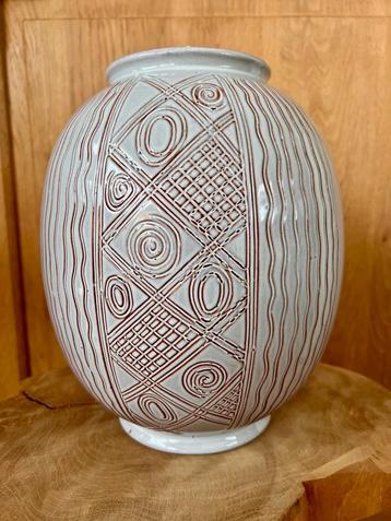 Retro Vaas Wim Visser XL V7 Petrus Regout mid century beschikbaar voor biedingen