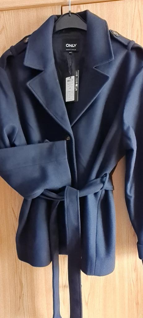 koopje: nieuwe halflange damesjas/vest, ONLY , mt xxl, Kleding | Dames, Jassen | Zomer, Nieuw, Maat 46/48 (XL) of groter, Blauw