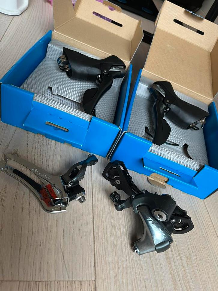 NEW Shimano Tiagra 10sp shifter set with deraillers, Fietsen en Brommers, Fietsonderdelen, Nieuw, Racefiets, Derailleur of Ketting