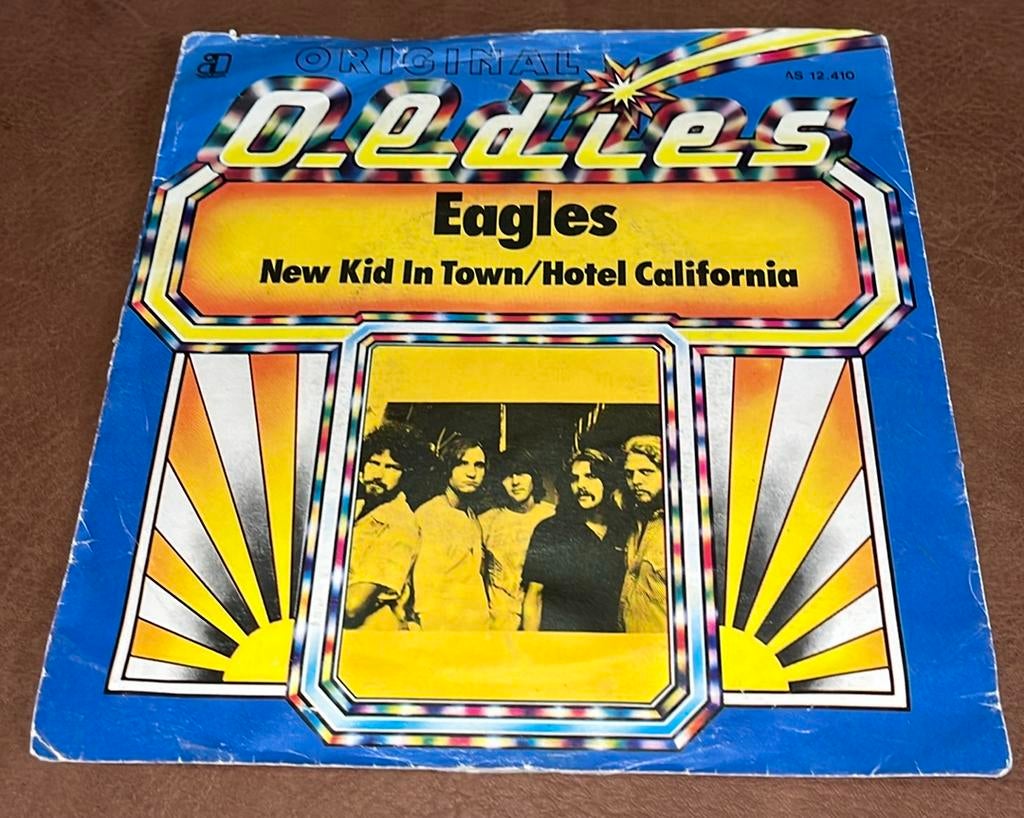 Eagles - Hotel California - 7” vinyl Single - NL persing, Ophalen of Verzenden, Gebruikt, Single