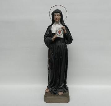 "H.Margaretha Maria Alacoque, houten beeld 19de eeuw beschikbaar voor biedingen
