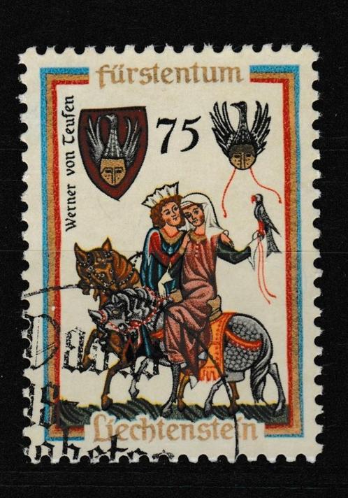 Liechtenstein 1963 Werner von Teufen 75R gestempeld, Postzegels en Munten, Postzegels | Europa | Overig, Gestempeld, Overige landen