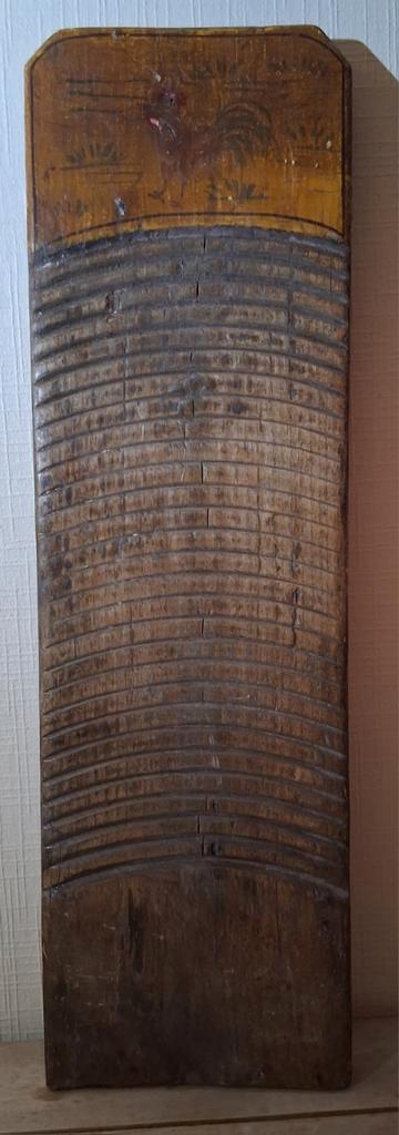 Houten Folk Art wasbord – handbeschilderd – landelijk antiek, Antiek en Kunst, Curiosa en Brocante, Ophalen of Verzenden