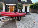 Zodiac Rubberboot met 25pk motor en rvs trailer, Watersport en Boten, Motorboten en Motorjachten, 10 tot 30 pk, Aluminium, Ophalen of Verzenden