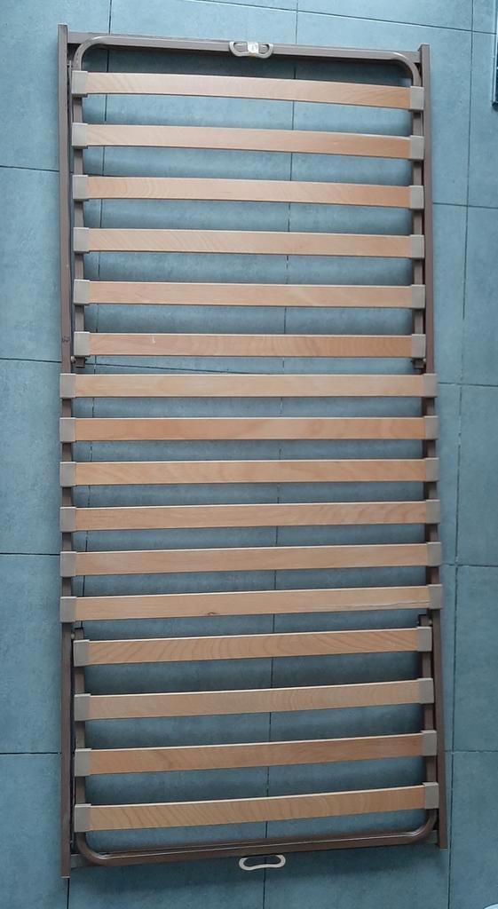 Sommier à lattes en métal pour lit simple, Maison & Meubles, Chambre à coucher | Matelas & Sommiers, Utilisé, Sommier, 90 cm, 200 cm