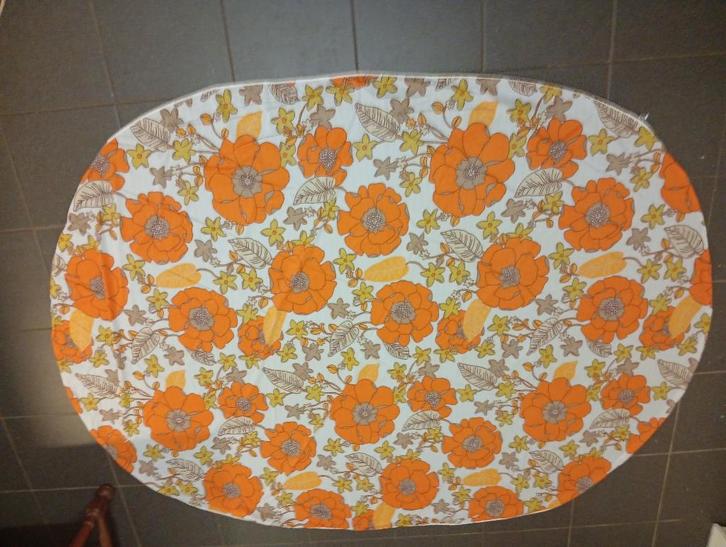 Nappe vintage années 70 seventies déco flower power, Collections, Rétro, Enlèvement