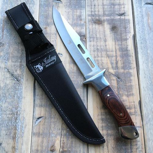 Columbia mes (30,5 cm) in zwart cordura foedraal, Verzamelen, Militaria | Algemeen, Overige soorten, Mes of Dolk, Verzenden