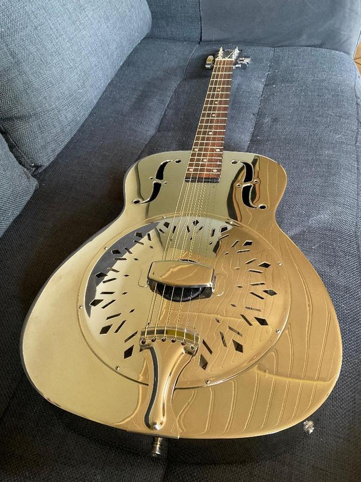 Electro-acoustique type « Dobro » Recording King, Muziek en Instrumenten, Snaarinstrumenten | Gitaren | Akoestisch, Gebruikt, Resonator- of Dobrogitaar