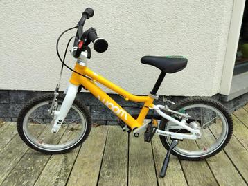 Woom 2 kinderfiets geel, Fietsen en Brommers, Ophalen, Gebruikt, Minder dan 16 inch, Woom