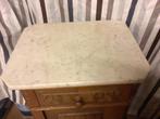 Table chevet ancienne dessus marbre, Ophalen, Gebruikt