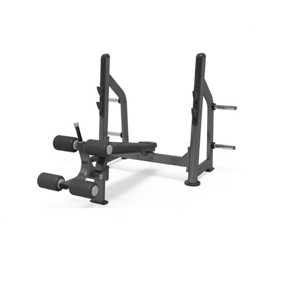 Gymfit – Olympic Decline Bench – Luxury Line Plus – PEB103, Sport en Fitness, Ophalen of Verzenden, Zo goed als nieuw, Benen, Overige typen