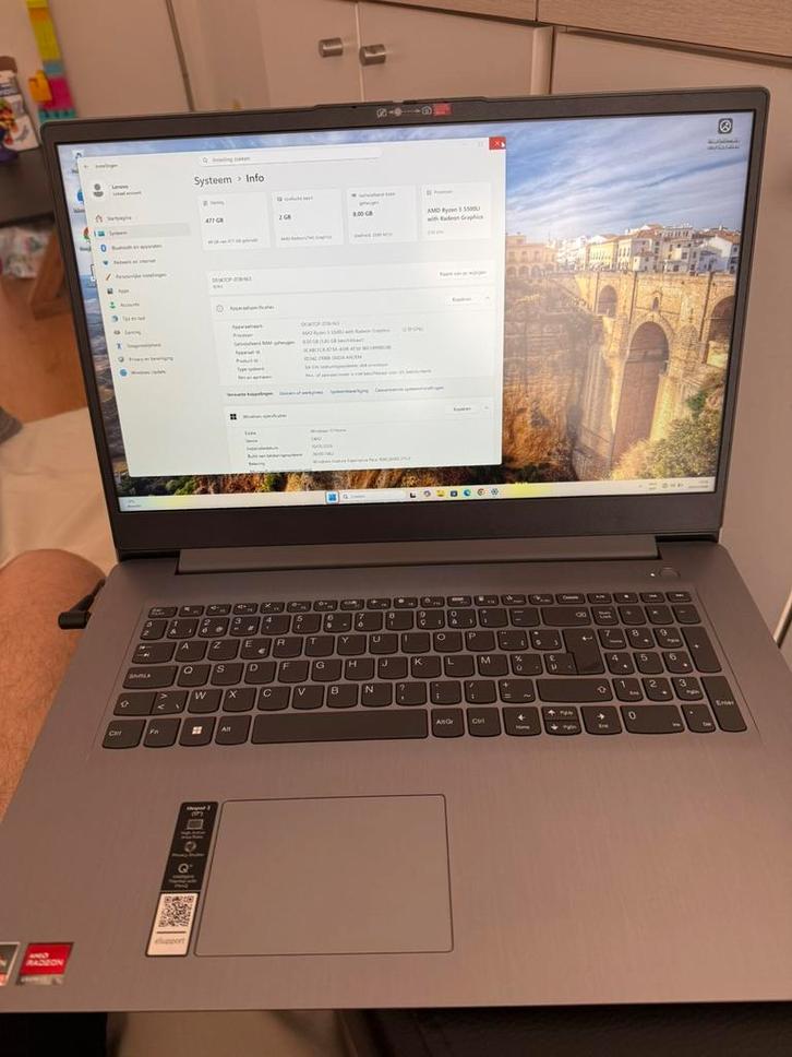 Lenovo Ideapad 17inch+Gratis Samsung S20FE!, Computers en Software, Windows Laptops, Zo goed als nieuw, SSD, 8 GB, Ophalen of Verzenden