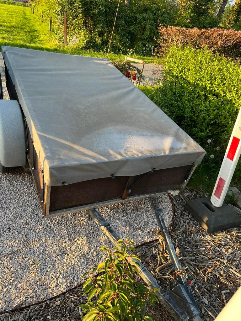 Remorque aanhangwagen (incl zeil), Ophalen, Gebruikt