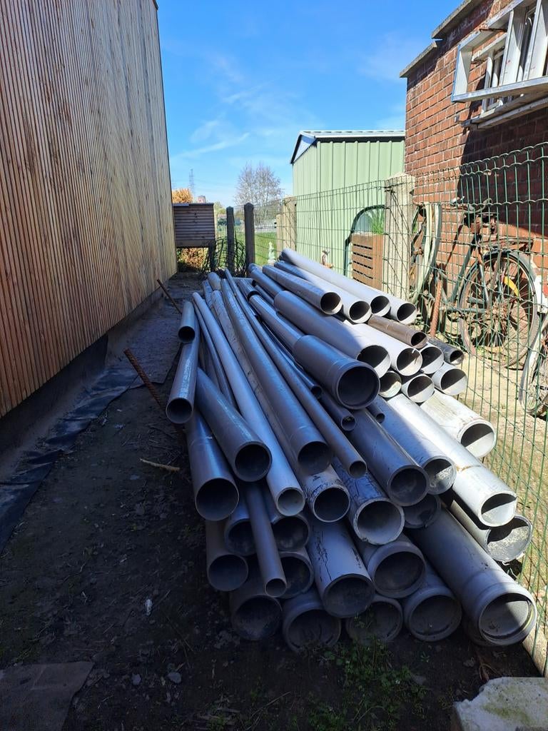 Tuyaux en PVC, tuyaux de drainage gris 110, Enlèvement, PVC, Coudes