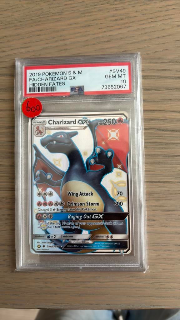 charizard gx PSA 10 (hidden fates), Ophalen, Zo goed als nieuw