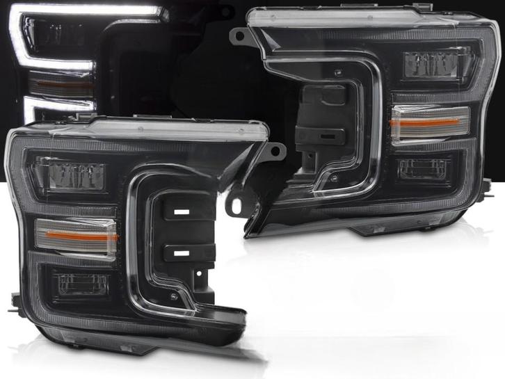 PHARES LED DRL SÉQUENTIEL NOIR POUR FORD F-150 17-20, Auto diversen, Tuning en Styling, Ophalen
