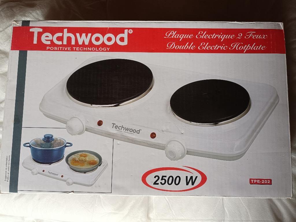Plaque électrique 2 feux, Electroménager, Tables de cuisson, Enlèvement, Neuf, À Poser, Électrique