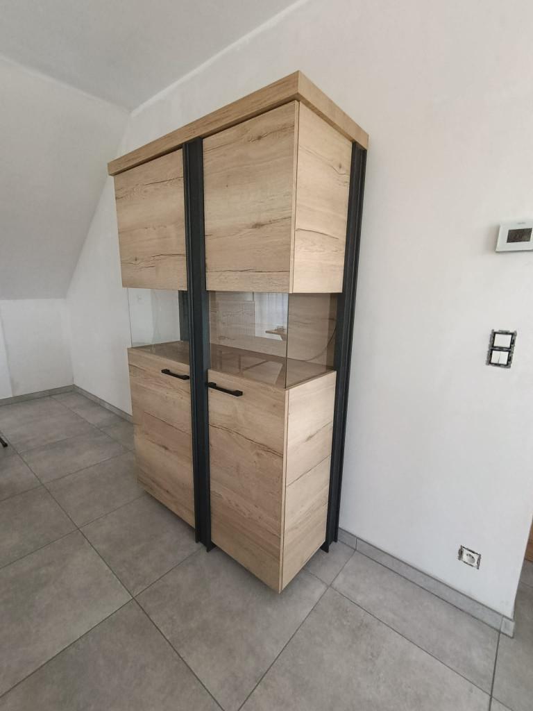 Meuble vitrine/bar pour salon-Salon à manger, Maison & Meubles, Armoires | Vitrines, 25 à 50 cm, Avec tablette(s), Comme neuf