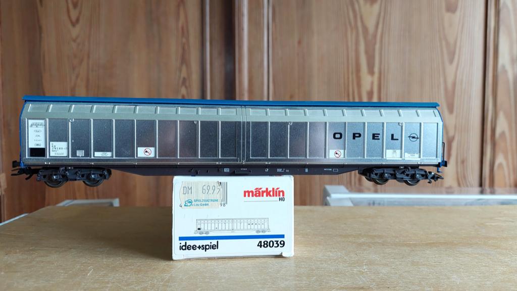MÄRKLIN 48039 DB WAGON Habins OPEL A BOGIES HO, Courant alternatif, Wagon, Utilisé, Märklin