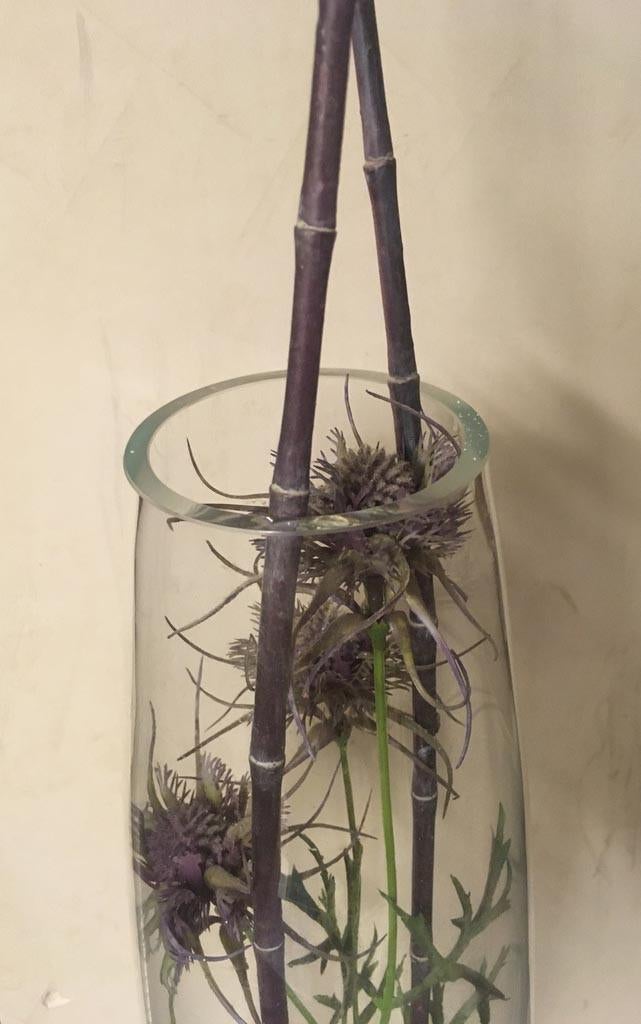 Grand vase conique en verre, Ophalen, Zo goed als nieuw, Glas, 50 tot 75 cm