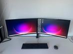 2 monitoren + monitorarm Samsung, Computers en Software, Monitoren, Ophalen, Zo goed als nieuw