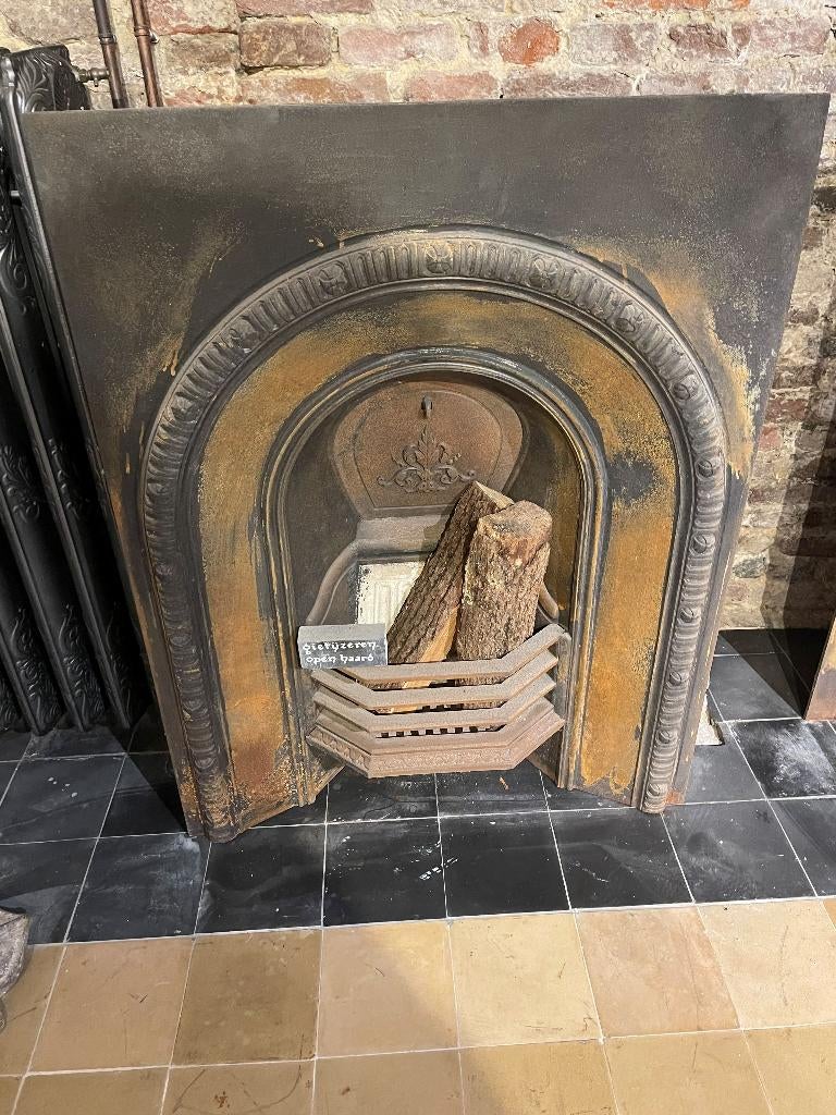 gietijzeren engelse openhaard, Maison & Meubles, Cheminées, Enlèvement, Utilisé, Insert, Autres types