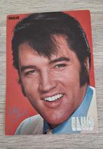 Postkaart geprinte handtekening Elvis Presley lijst LP singl, Verzamelen, Ophalen of Verzenden, Zo goed als nieuw, Foto of Kaart