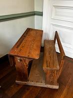 Banc d’école ancien / pupitre vintage, Antiquités & Art, Enlèvement