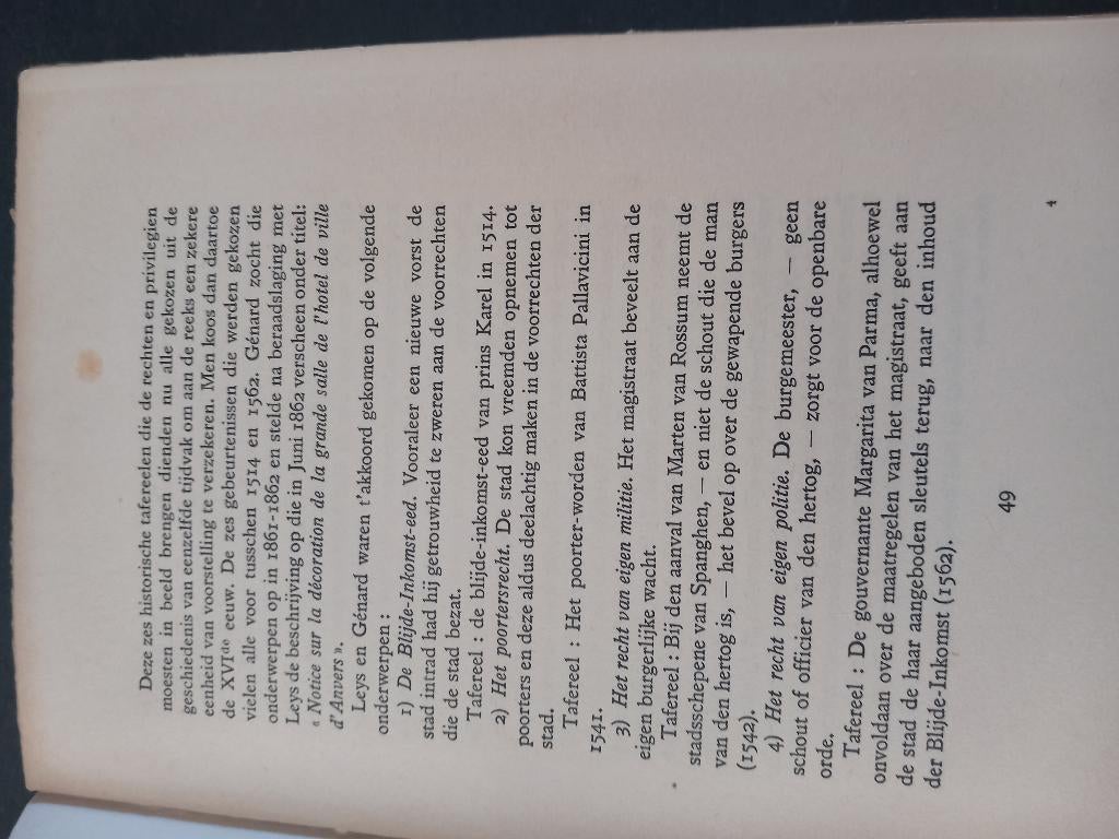 Het stadhuis te Antwerpen,  geschiedenis en beschrijving, Boeken, Floris Prims, Ophalen, 20e eeuw of later, Gelezen