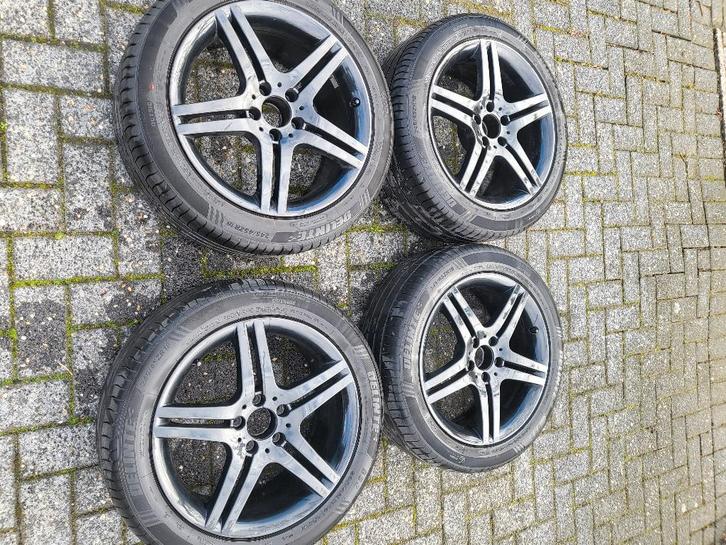 Mercedes velgen 18 inch breedset, Auto-onderdelen, Banden en Velgen, Velg(en), Zomerbanden, 18 inch, 245 mm, Personenwagen, Gebruikt