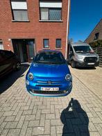Fiat 500, Auto's, Fiat, Blauw, Leder en Stof, Handgeschakeld, Grijs