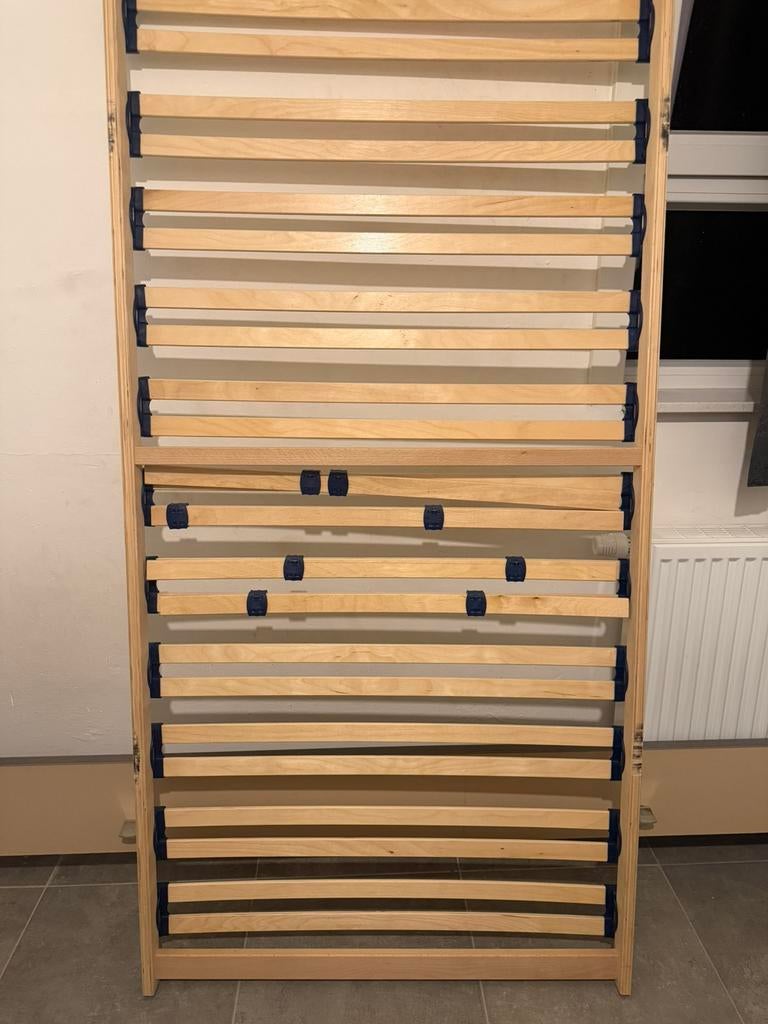 1 persoonsbed, Ophalen, Gebruikt, Eenpersoons, Grijs