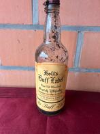 Oude fles whisky holts buff label, Verzamelen, Ophalen of Verzenden, Gebruikt