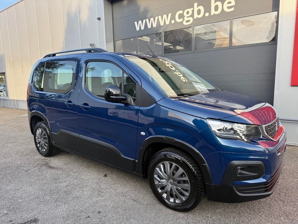 Peugeot Rifter 1.2PureTech 110 pk ALLURE PACK, Auto's, Peugeot, Parkeersensor, Gebruikt, Zwart, Blauw