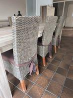 6 rieten stoelen (echt riet geen plastic), Ophalen