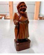 Antiek 1960 hout hand gesneden Figuur vrouw dame wandelstok, Antiek en Kunst, Ophalen of Verzenden