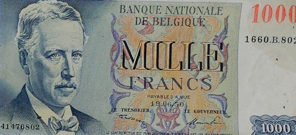 Lot de billets anciens : Franc belge (BNB) + L italien, Enlèvement ou Envoi, Billets de banque