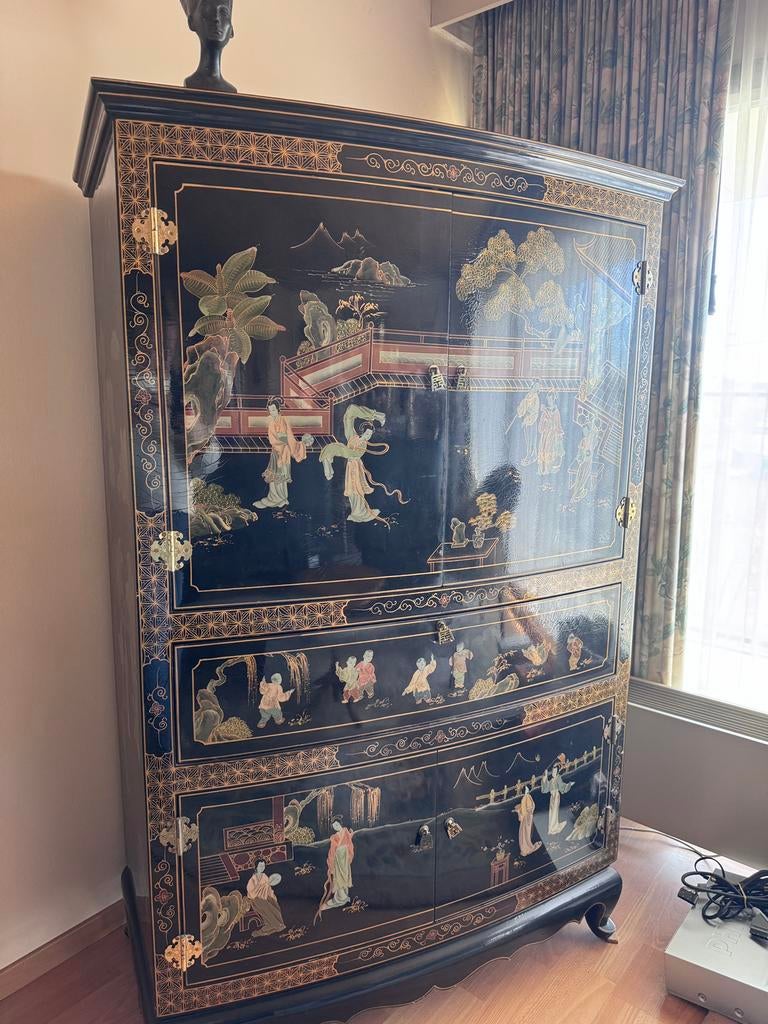 Chinese vintage kast, Antiquités & Art, Antiquités | Meubles | Armoires, Enlèvement